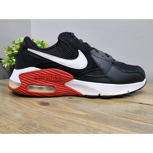 Nike Air Max Excee Mens Size 9 Black White Red Athletic Running Shoes Sneakers - Picture 1 of 10